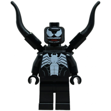 venom - teeth parted 2 back appendages symmetrical