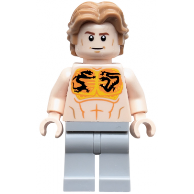 aldrich killian - bare chest with dragon tattoos