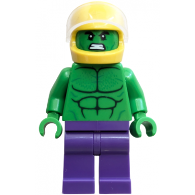 hulk - minifigure dark purple legs helmet 76312