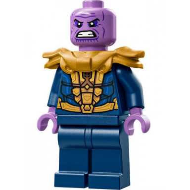 thanos - minifigure dark blue and gold outfit shoulder armor 76312