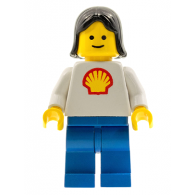 shell - classic - blue legs black female hair