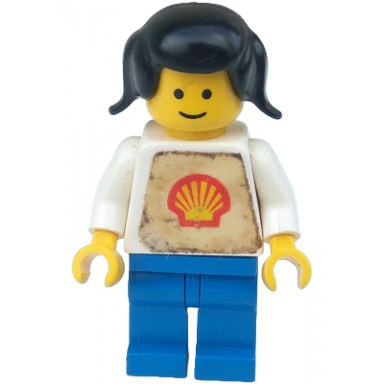 shell - classic - blue legs black pigtails hair torso with trapezoid sticker
