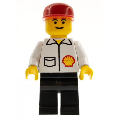 shell - jacket black legs red cap eyebrows