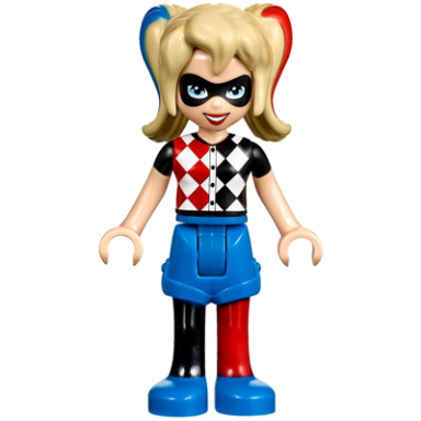 harley quinn - blue shorts