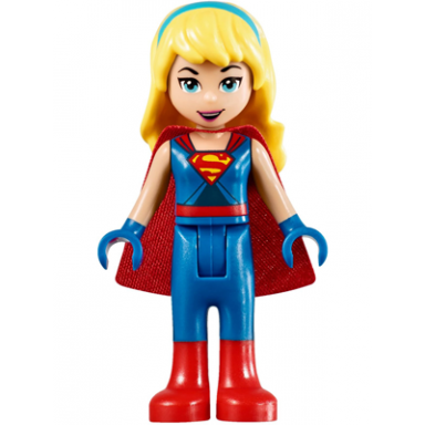 supergirl - blue legs and red boots blue gloves