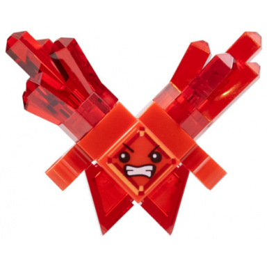 kryptomite - red large crystals hands