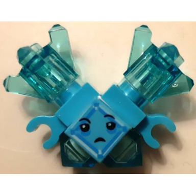 kryptomite - blue large crystals hands