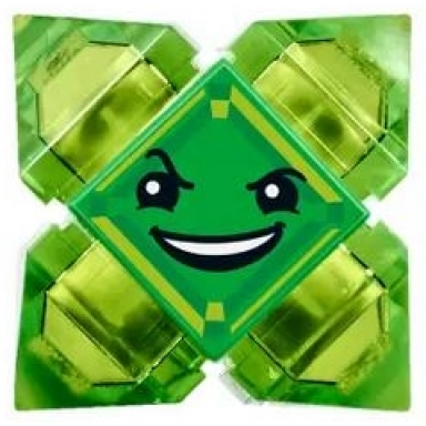 kryptomite - green small crystals pyramids