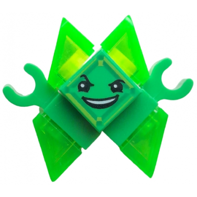 kryptomite - green small crystals slopes hands