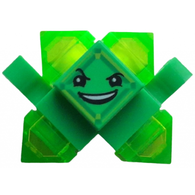 kryptomite - green small crystals pyramids hands