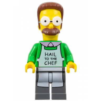 ned flanders with apron