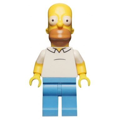 homer simpson the simpsons series 1 minifigure only without stand and accessories