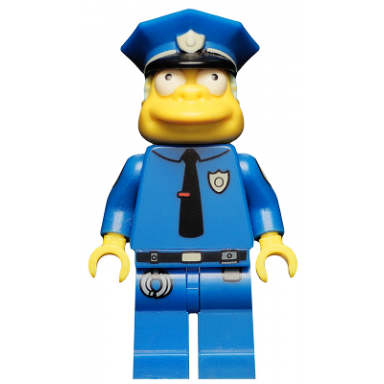chief wiggum the simpsons series 1 minifigure only without stand and accessories