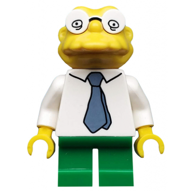 hans moleman the simpsons series 2 minifigure only without stand and accessories