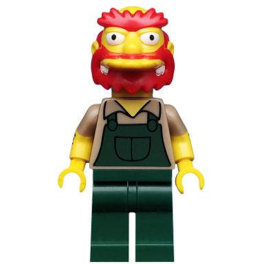 groundskeeper willie the simpsons series 2 minifigure only without stand and accessories