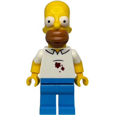 homer simpson - shirt with stains