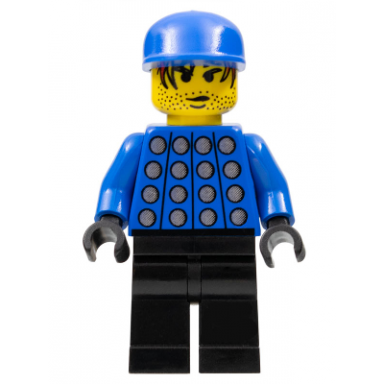 soccer player - red white and blue team goalie with number 1 on back