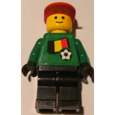 soccer player - belgian goalie belgian flag torso sticker on front white number sticker on back 1 18 or 22 specify number in listing