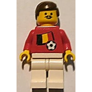 soccer player - belgian player 1 belgian flag torso sticker on front black number sticker on back specify number in listing