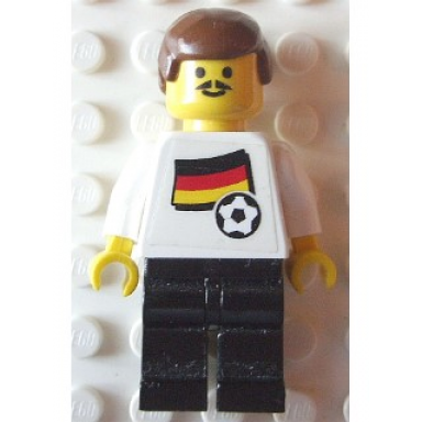 soccer player - german player 1 german flag torso sticker on front black number sticker on back specify number in listing