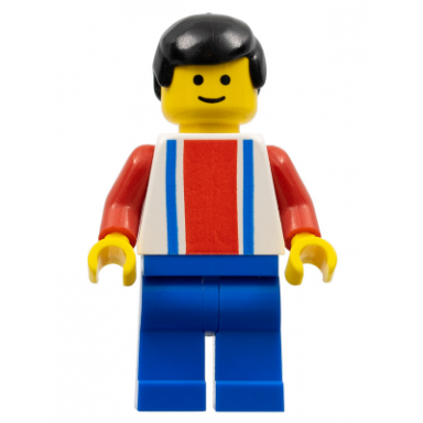 soccer player - red white and blue team with number 2 on back