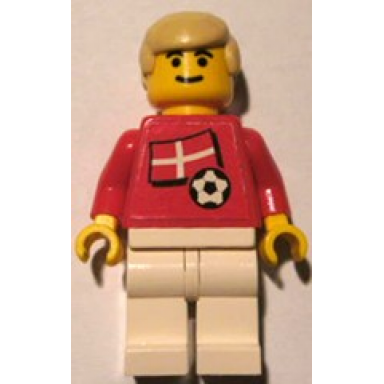 soccer player - danish player 2 danish flag torso sticker on front black number sticker on back specify number in listing