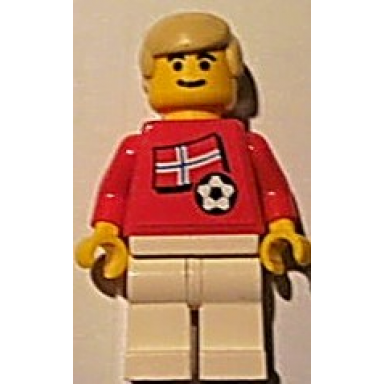 soccer player - norwegian player 2 norwegian flag torso sticker on front black number sticker on back specify number in listing
