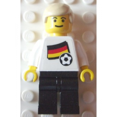 soccer player - german player 2 german flag torso sticker on front black number sticker on back specify number in listing