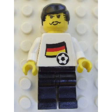 soccer player - german player 3 german flag torso sticker on front black number sticker on back specify number in listing