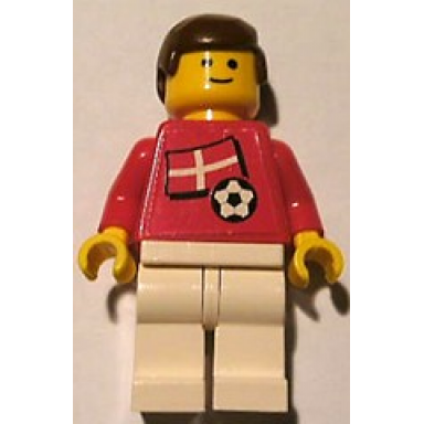 soccer player - danish player 4 danish flag torso sticker on front black number sticker on back specify number in listing