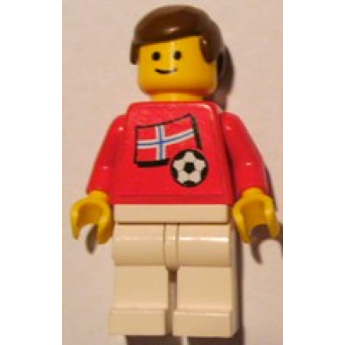 soccer player - norwegian player 4 norwegian flag torso sticker on front black number sticker on back specify number in listing