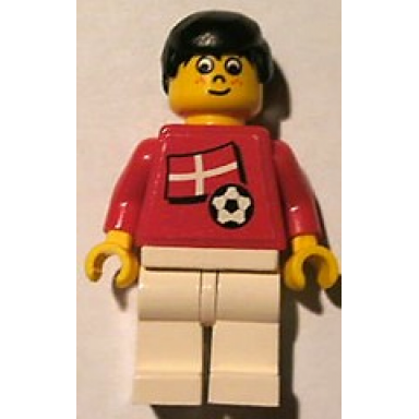 soccer player - danish player 5 danish flag torso sticker on front black number sticker on back specify number in listing