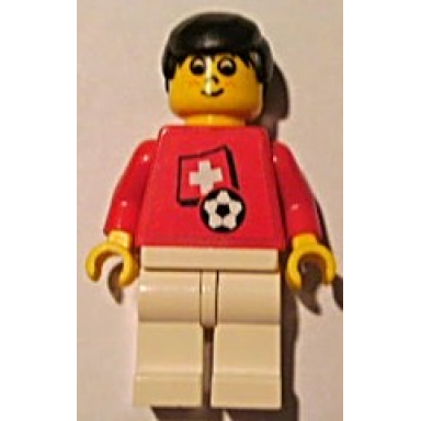 soccer player - swiss player 5 swiss flag torso sticker on front black number sticker on back specify number in listing