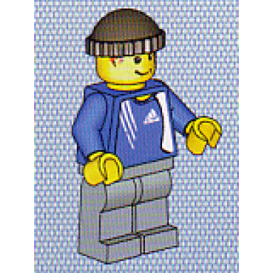 soccer player - adidas logo blue torso stickers 6