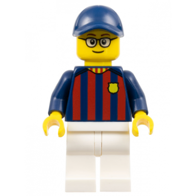 soccer fan - fc barcelona male white legs
