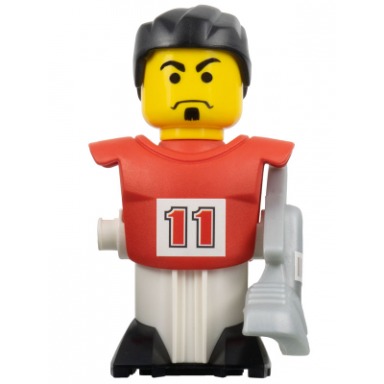 mcdonalds sports soccer player - red torso and white base with stickers