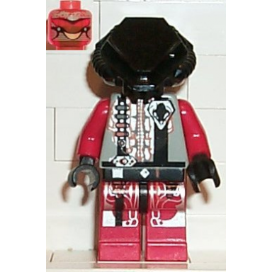 ufo zotaxian alien - red pilot with plain black helmet chamon