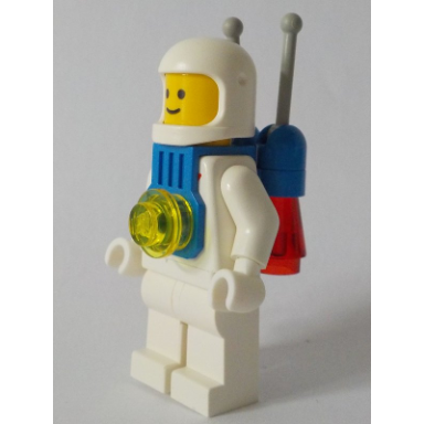 classic space - white with blue jet pack