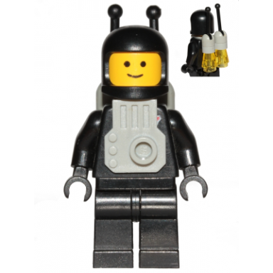 classic space - black with light gray jet pack
