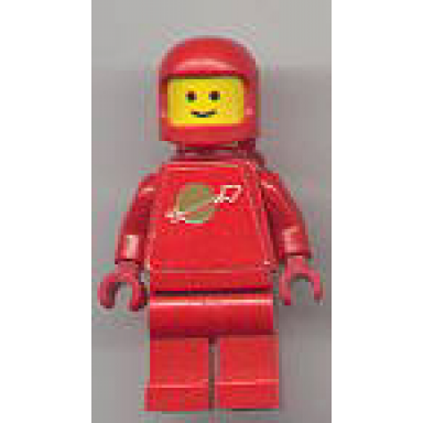 classic space - red with air tanks stickered torso pattern