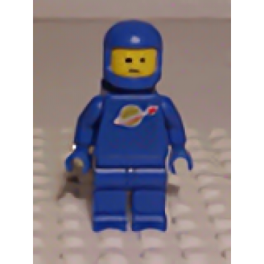 classic space - blue with air tanks stickered torso pattern