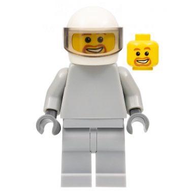star justice astronaut 3 - without torso sticker beard around mouth