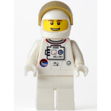 shuttle astronaut - male thin grin with teeth
