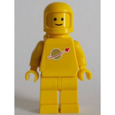 classic space - yellow with air tanks stickered torso pattern