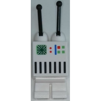 classic space droid - white with computer panel the visitors droid