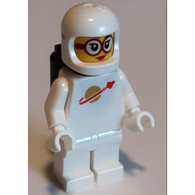 classic space - white with black air tanks female glasses