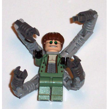 dr octopus otto octavius doc ock sand green jacket sand green legs thin toothy smile - with arms