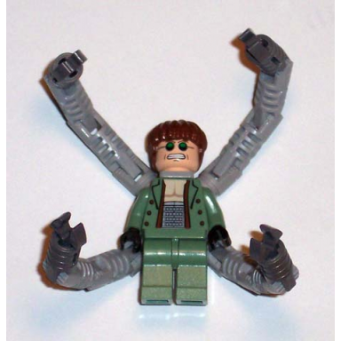 dr octopus otto octavius doc ock sand green jacket sand green legs clenched teeth smile - with arms