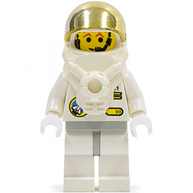 space port - astronaut c1 white legs with light gray hips breathing apparatus