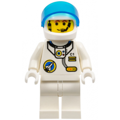 space port - astronaut c1 white legs white helmet visor